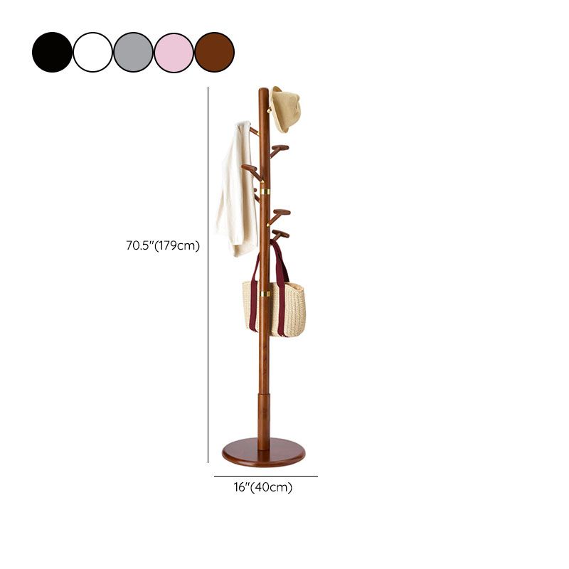 Solid Wood Hall Tree Free Standing Hall Standing en color sólido