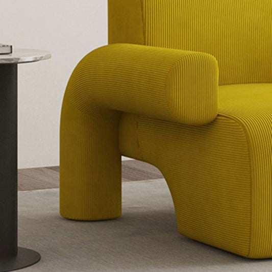 35.43 "breiter zeitgenössischer Stil Single Sofa Stuhl fester Rücken Stoff Armstuhl