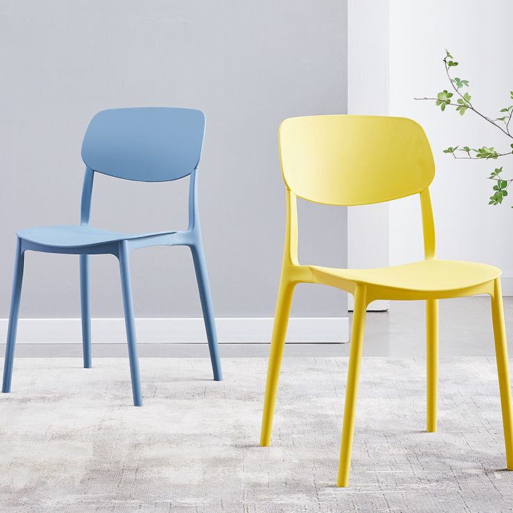 Plastic Scandinavian Dining Kitchen Room Chair Open Back Side Chair Clearhalo 'Dining Chairs' 'Dining Tables & Seating' 'dining_chair' 'furn' 'furn_dining_chair' 'Furniture' 'furniture_dining_chair' 'Kitchen & Dining Furniture' 1200x1200_8fb2afe9-93f8-4cc6-9935-646267f2b913