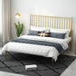 Modern Style Metal Slat Standard Bed with Rectangular Headboard Clearhalo 'Bedroom Furniture' 'Beds' 'furn' 'furn_beds' 'Furniture' 1200x1200_8fb33aa2-0d9d-4d9b-841e-4b0312890659