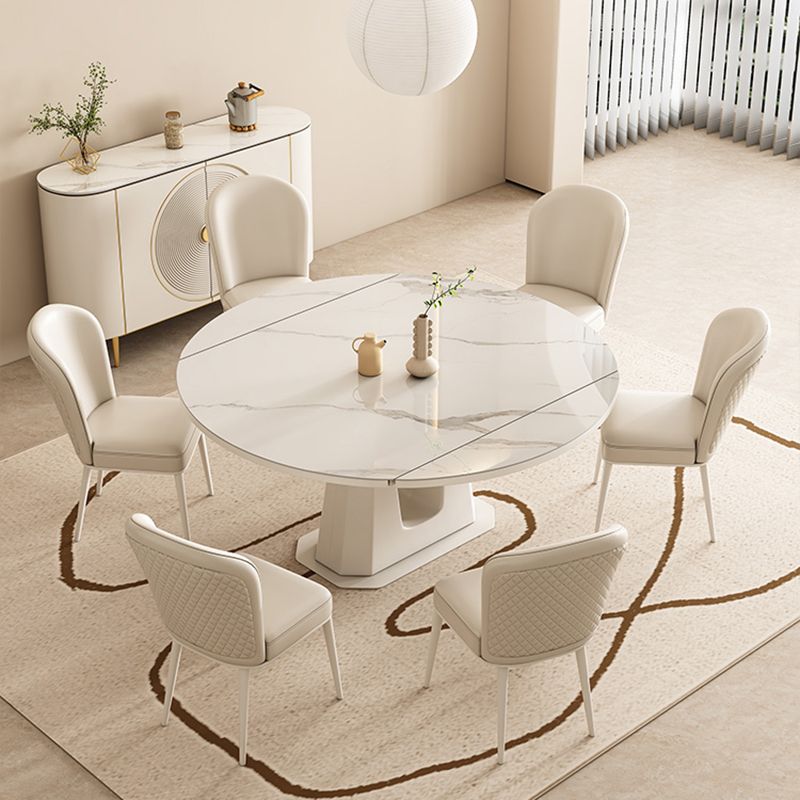 5/7/9/11ホームのための焼結石トップホワイトラウンドダイニングセット