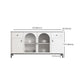 Sintered Stone Sideboard Cabinet Luxury Style Storage Sideboard