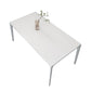 Mesa de comedor de estilo moderno Mesa rectangular de piedra sinterizada para el hogar