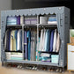 Contemporary Wardrobe Armoire Metal Wardrobe Closet for Bedroom Clearhalo 'Armoires & Wardrobes' 'armoires_wardrobes' 'Bedroom Furniture' 'furn' 'furn_armoires_wardrobes' 'Furniture' 1200x1200_8fb54855-e67f-4458-8b14-10b4343f8e07