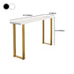 Glam Style Bar Table 42-inch Height Wood Top Bistro Table with Gold Pedestal Clearhalo 'Bar Furniture' 'Bar Tables' 'bar_tables' 'furn' 'furn_bar_tables' 'Furniture' 'Kitchen & Dining Furniture' 1200x1200_8fb6c2f9-327e-494c-bdc8-cb757d31b0fe