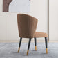 Modern Dining Chairs Armless Dining Chair with Wooden Legs for Kitchen