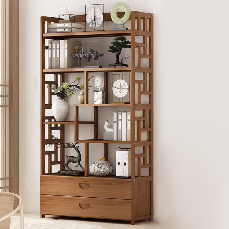 Estantería estándar de estilo contemporáneo de estilo de bambú sólido para la sala de estudio