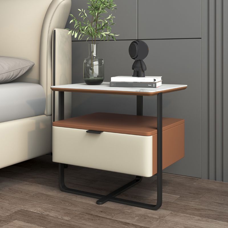 18,9 "tavolo da notte in pietra alta mobile in legno con cassetto