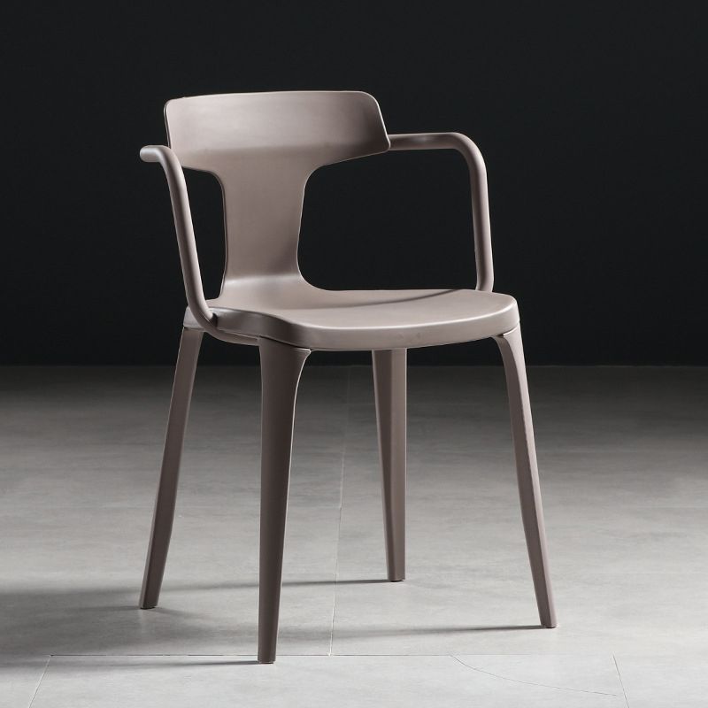 Contemporary Style Plastic Chair Kitchen Slat Back Arm Chairs (Set of 2) Clearhalo ' kitchen&dining_furn' 'Dining Chairs' 'Dining Tables & Seating' 'dining_chair' 'furn' 'furn_dining_chair' 'Furniture' 'furniture_dining_chair' 'Kitchen & Dining Furniture' 'kitchen' 1200x1200_8fb8cfb7-9c8e-4415-9c30-44ea94bc90fd