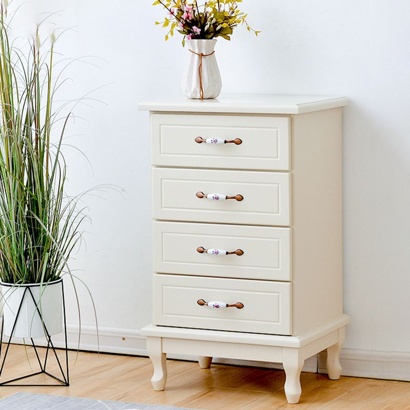 15,74 "Coffre d'accent de large avec tiroirs coffre en bois massif avec des jambes de cabriole