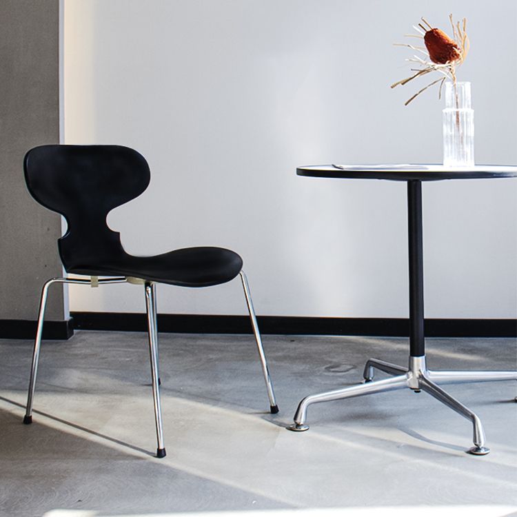 Stackable Armless Dining Chairs Contemporary Low Back Dining Side Chair Clearhalo 'Dining Chairs' 'Dining Tables & Seating' 'dining_chair' 'furn' 'furn_dining_chair' 'Furniture' 'Kitchen & Dining Furniture' 1200x1200_8fbf756c-2c86-43d6-a77a-b9bb0a792497