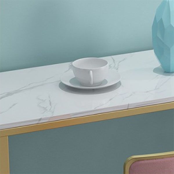 Lussuoso set da tavolo da pub rettangolare da 1/4/7 pezzi Set da banco con piano in pietra