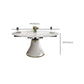 Glossy White Stone Dinette Table with Pedestal Modern Dining Table for Home Clearhalo 'Dining Tables & Seating' 'Dining Tables' 'dining_table' 'furn' 'furn_dining_table' 'Furniture' 'Kitchen & Dining Furniture' 1200x1200_8fc10d77-25f0-4f89-8d14-266cb5d2a194