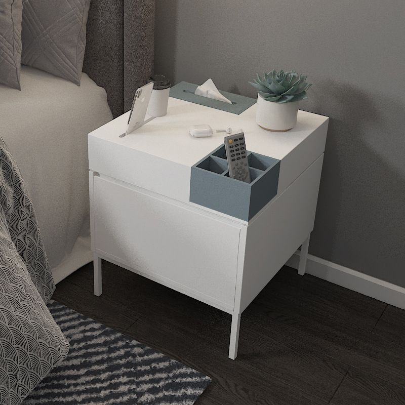 Wooden Bedside Table Modern Style Minimalist Night Table with Door Clearhalo 'Bedroom Furniture' 'furn' 'furn_night_stand' 'Furniture' 'night_stand' 'Nightstands' 1200x1200_8fc18f29-9efe-403e-af5e-43d86fc92e28