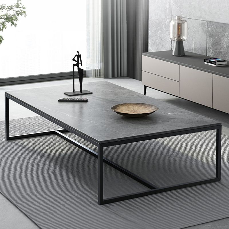 Trestle Type Base Rectangular Slate Table Board Ornate Style Coffee Table Clearhalo 'Coffee & Accent Tables' 'Coffee Tables' 'coffee_tables' 'furn' 'furn_coffee_tables' 'Furniture' 'Living Room Furniture' 1200x1200_8fc2dbee-4d7c-46e7-bb05-fb12db248e7e