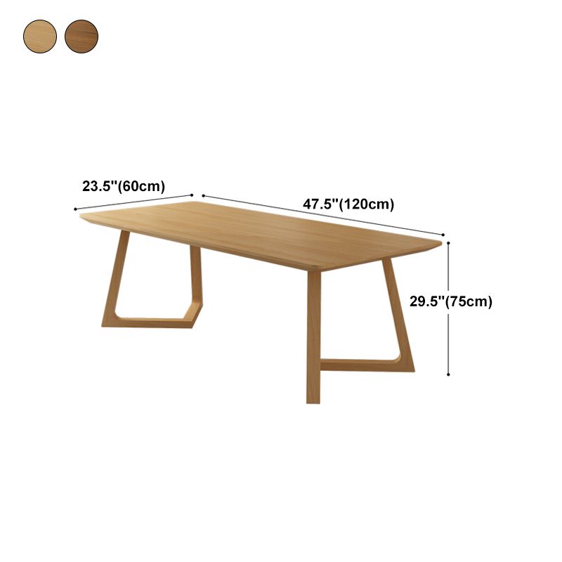 Modern Style Home Office Desk Rectangular Solid Wood Writing Desk Clearhalo 'furn' 'furn_office_desk' 'Furniture' 'furniture_office_desk' 'Office Desks' 'Office Furniture' 'office_desk' 1200x1200_8fc32228-7c79-457c-ad21-f1e3869270ce