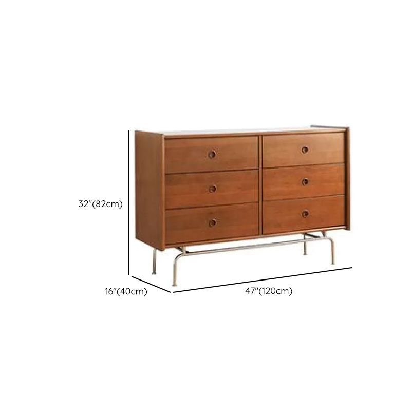 Mid-Century Modern Rectangle Accent Cabinet Solid Wood Storage Cabinet Clearhalo 'Cabinets & Chests' 'cabinets_chests' 'furn' 'furn_cabinets_chests' 'Furniture' 'Living Room Furniture' 1200x1200_8fc3c51d-ebb0-4372-afaa-88f38fa7cc64
