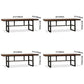 Contemporary Brown Kitchen Dining Table Rectangle Solid Wood Dining Table with Trestle Base Clearhalo ' dining_table' 'Dining Tables & Seating' 'Dining Tables' 'furn' 'furn_dining_table' 'Furniture' 'furniture_dining_table' 'Kitchen & Dining Furniture' 'kitchen&dining_furn' 'kitchen' 'kitchen_dining_table' 1200x1200_8fc3e365-f56c-4091-907f-cab73f4d3172