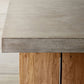 Modern Rectangle Dining table Solid Wood Double Pedestal Table in Grey Clearhalo 'Dining Tables & Seating' 'Dining Tables' 'dining_table' 'furn' 'furn_dining_table' 'Furniture' 'furniture_dining_table' 'Kitchen & Dining Furniture' 'kitchen' 'kitchen_dining_table' 1200x1200_8fc4acbe-0e69-4e93-92f7-1361f957d6b6