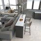 Rectangle Indoor Patio Bar Table Double pedestal White Stone Counter Table Clearhalo 'Bar Furniture' 'Bar Tables' 'bar_tables' 'furn' 'furn_bar_tables' 'Furniture' 'furniture_bar_tables' 'Kitchen & Dining Furniture' 1200x1200_8fc59a82-ebeb-4f05-a13e-522fa8ed6504
