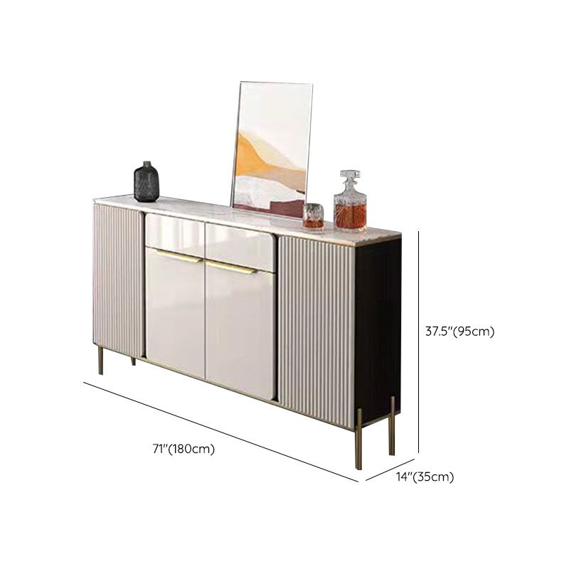 Modernism Sideboard 2 Drawers Server Cabinet with Storage for Dining Room Clearhalo 'buffet_sideboard' 'Buffets & Sideboards' 'furn' 'furn_buffet_sideboard' 'Furniture' 'Kitchen & Dining Furniture' 1200x1200_8fc63175-aeac-40ba-bd62-ffbc7328ecab