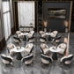 Traditional Luxury Round Dining Room Table Sintered Stone Table with Black Pedestal Base Clearhalo ' dining_table' 'Dining Tables & Seating' 'Dining Tables' 'furn' 'furn_dining_table' 'Furniture' 'furniture_dining_table' 'Kitchen & Dining Furniture' 'kitchen&dining_furn' 'kitchen' 'kitchen_dining_table' 1200x1200_8fc656da-8a64-4014-a476-eab045fac16a