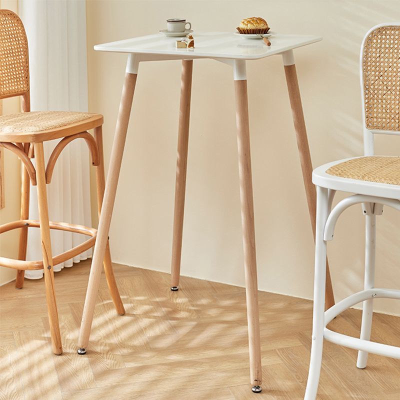 Modern Bistro Bar Table Fixed Bistro Bar Height Cocktail Table with Legs Clearhalo 'Bar Furniture' 'Bar Tables' 'bar_tables' 'furn' 'furn_bar_tables' 'Furniture' 'Kitchen & Dining Furniture' 1200x1200_8fc6df7f-4d54-436f-90c6-bd14f62e55bd