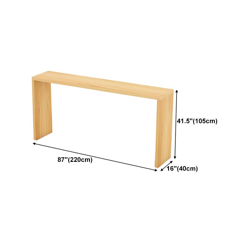 Nordic Rectangle Bar Counter Table Wooden Dining Table for Kitchen Clearhalo 'Bar Furniture' 'Bar Tables' 'bar_tables' 'furn' 'furn_bar_tables' 'Furniture' 'furniture_bar_tables' 'Kitchen & Dining Furniture' 1200x1200_8fc73bef-cc3a-4295-b413-5969ba6ca4c9