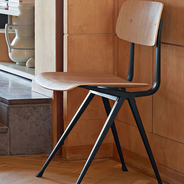 Sala da pranzo contemporanea aperta sedia da pranzo in metallo