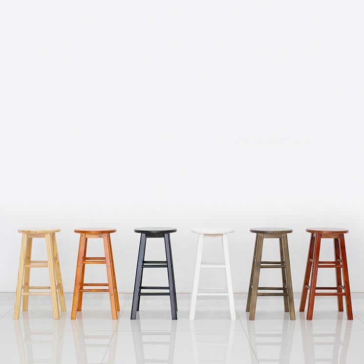 Modern Armless Backless Counter Stool Wood Bar Stool with Wooden Pedal Clearhalo 'Bar Furniture' 'Bar Stools' 'bar_stools' 'furn' 'furn_bar_stools' 'furniture_bar_stools' 'Kitchen & Dining Furniture' 'kitchen&dining_furn' 'kitchen' 'kitchen_furn' Furniture' 1200x1200_8fc9baea-34ac-4616-803f-65f5bc355b46
