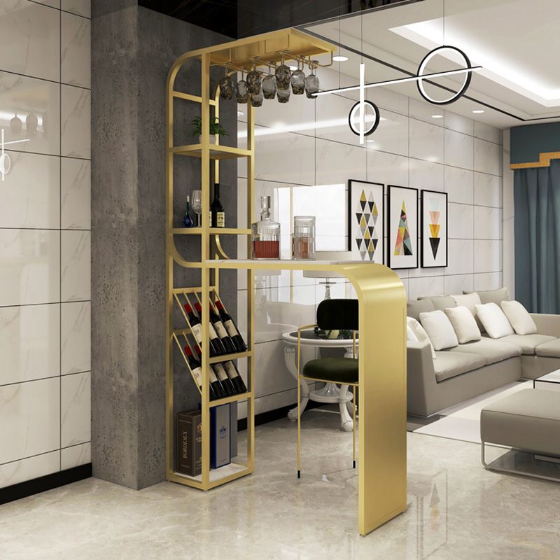 White and Black Modern Style Specialty in Faux Marble and Metal Milk Tea Shop Bar Table Clearhalo 'Bar Furniture' 'Bar Tables' 'bar_tables' 'furn' 'furn_bar_tables' 'Furniture' 'furniture_bar_tables' 'Kitchen & Dining Furniture' 1200x1200_8fcb6c74-3f6d-4ee8-b5ef-784618ea56e9