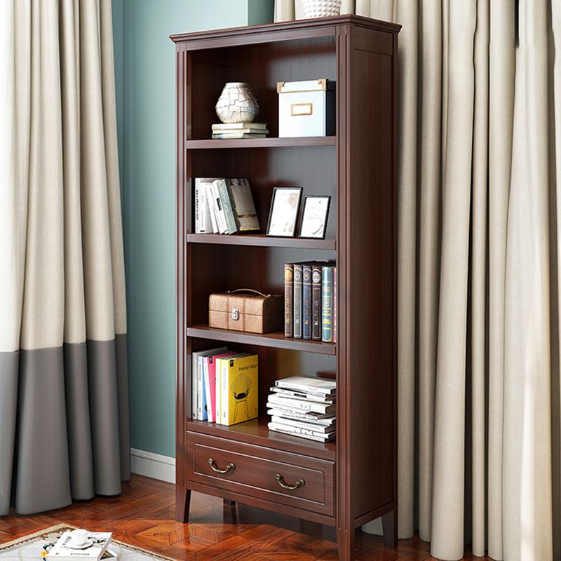 Closed Back Wooden Bookshelf Nordic Study Room Storage Standard Bookcase Clearhalo 'Bookcases' 'furn' 'furn_bookcases' 'Furniture' 'Office Furniture' 1200x1200_8fcbe165-21ad-44e0-9627-db22ccc1108b