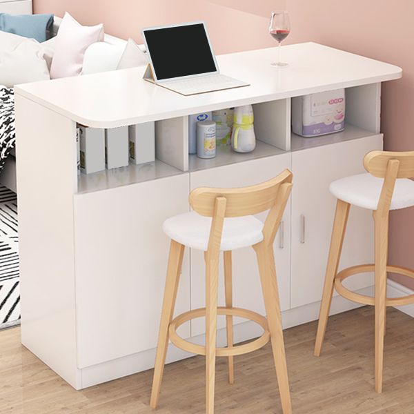 Rechteckiger Bartisch aus Holz, Esstisch für Küche und Wohnzimmer