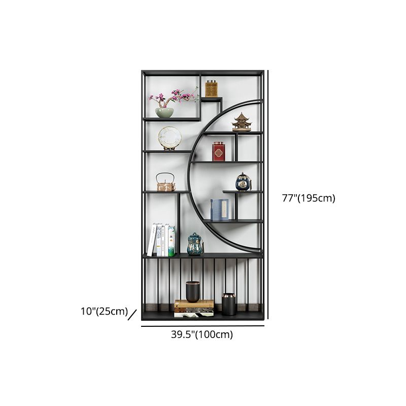 9.84"W Bookshelf Black Open Back Modern Style Bookcase for Home Office Clearhalo 'Bookcases' 'furn' 'furn_bookcases' 'Furniture' 'furniture_bookcases' 'Office Furniture' 1200x1200_8fcc7f5f-60ba-469f-a449-b7befecf0402