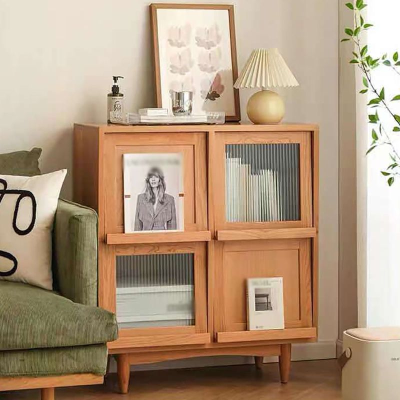 Four Doors Dining Server 36.5"H Simple Style Wood Frame Buffet Server for Dining Room Clearhalo 'buffet_sideboard' 'Buffets & Sideboards' 'furn' 'furn_buffet_sideboard' 'Furniture' 'Kitchen & Dining Furniture' 1200x1200_8fcca1aa-b745-4485-a5bc-9e13c81ad3f5