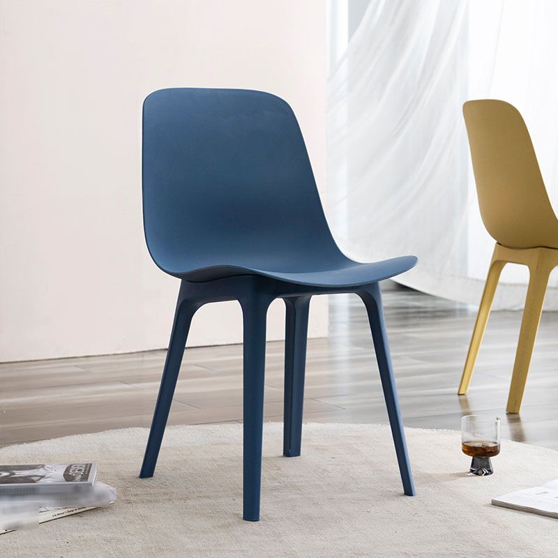 Plastic Side Chair Contemporary Solid Back Armless Dining Chair Clearhalo 'Dining Chairs' 'Dining Tables & Seating' 'dining_chair' 'furn' 'furn_dining_chair' 'Furniture' 'Kitchen & Dining Furniture' 1200x1200_8fcd913c-0ec3-45d8-ac3a-dc53f2004203
