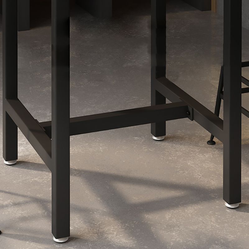 Industrial Wood Indoor Pub Bar Table Black Iron Bar Dining Table with 4-Prong Pedestal Clearhalo 'Bar Furniture' 'Bar Tables' 'bar_tables' 'furn' 'furn_bar_tables' 'Furniture' 'furniture_bar_tables' 'Kitchen & Dining Furniture' 1200x1200_8fcdccd9-5f43-4bb8-8f53-a131b684deab