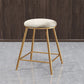 Contemporary Bar Stool Round Seat Barstool with Footrest and Metal Base Clearhalo 'Bar Furniture' 'Bar Stools' 'bar_stools' 'furn' 'furn_bar_stools' 'Furniture' 'Kitchen & Dining Furniture' 1200x1200_8fce5f4b-bc63-4724-9dd0-0ee9c308e334