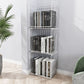 Industrial Iron Closed Back Bookshelf Black and White Bookcase for Home Clearhalo 'Bookcases' 'furn' 'furn_bookcases' 'Furniture' 'furniture_bookcases' 'Office Furniture' 1200x1200_8fce7d97-df81-408a-ac78-2a0b45985ebe