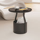 Modern 19.68-inch Tall Metal Abstract Side Table Round Top End Table with Storage Clearhalo 'Coffee & Accent Tables' 'End & Side Tables' 'end_side_tables' 'furn' 'furn_end_side_tables' 'Furniture' 'Living Room Furniture' 1200x1200_8fced6ee-ba67-42f2-98dd-e1ba28defc88