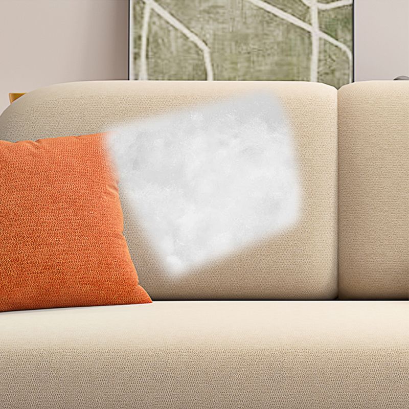 Canapé de bras rond brun clair