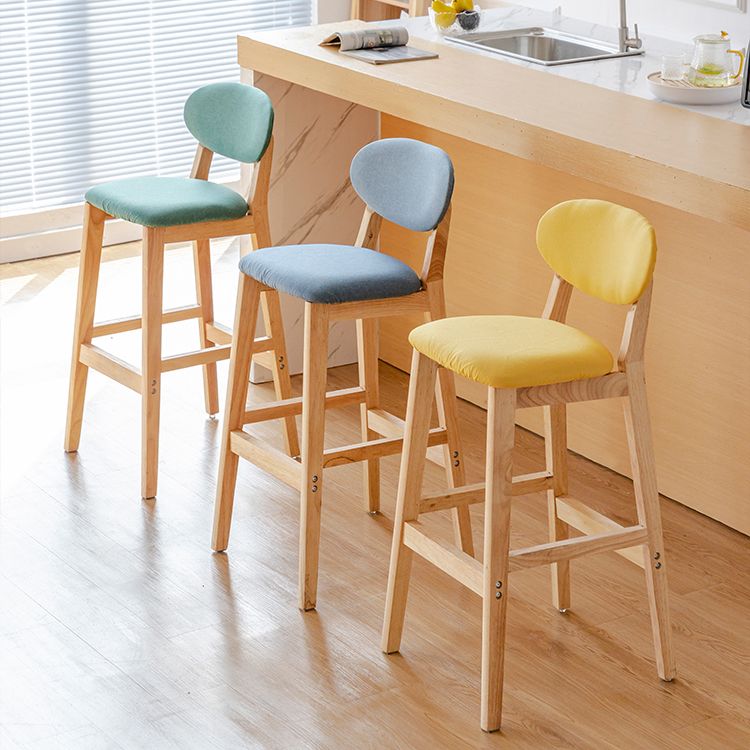 Modern Armless Backrest Counter Stool Wood Bar Stool with Cushion for Kitchen Clearhalo 'Bar Furniture' 'Bar Stools' 'bar_stools' 'furn' 'furn_bar_stools' 'furniture_bar_stools' 'Kitchen & Dining Furniture' 'kitchen&dining_furn' 'kitchen' 'kitchen_furn' Furniture' 1200x1200_8fd0ddf3-8b60-4502-bc98-d90e1376fa9b