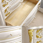 Glam Vertical Lingerie Chest Rubber Wood Storage Dresser for Home