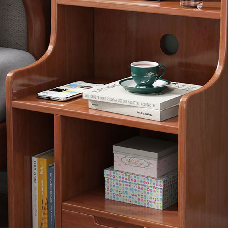 Modernes Bett Nachttisch Masster Holz Akzenttisch Nachttisch mit Schublade