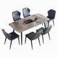 Rectangle Kitchen Table Industrial Dining Room Desk with 4 Legs