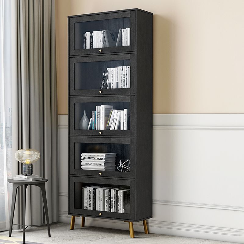 Libreria moderna in legno, libreria geometrica per qualsiasi stanza, 12 "W