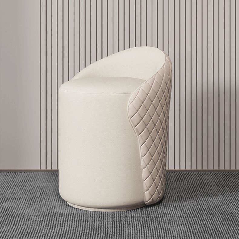 Glam Slate Makeup Dreshing Tabinet Tabouret en beige avec un miroir de 57 "de haut