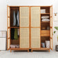 Freestanding Natural Solid Wood Wardrobe Modern Multifunctional Wardrobe Clearhalo 'Armoires & Wardrobes' 'armoires_wardrobes' 'Bedroom Furniture' 'furn' 'furn_armoires_wardrobes' 'Furniture' 1200x1200_8fd97e41-01b3-430e-b924-c7f77ef53b84