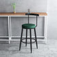 Modern Armless Backrest Counter Stool Iron Cafe Bar Stool with Velvet Cushion Clearhalo 'Bar Furniture' 'Bar Stools' 'bar_stools' 'furn' 'furn_bar_stools' 'Furniture' 'furniture_bar_stools' 'Kitchen & Dining Furniture' 1200x1200_8fda026e-98e2-4072-a925-49cb1e87204f