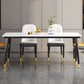 Contemporary style Rectangle Dining Table Stone Furniture for Dining Room Clearhalo ' dining_table' 'Dining Tables & Seating' 'Dining Tables' 'furn' 'furn_dining_table' 'Furniture' 'furniture_dining_table' 'Kitchen & Dining Furniture' 'kitchen&dining_furn' 'kitchen' 'kitchen_dining_table' 1200x1200_8fdbb16f-96dd-4693-a80c-b29579c3ff33